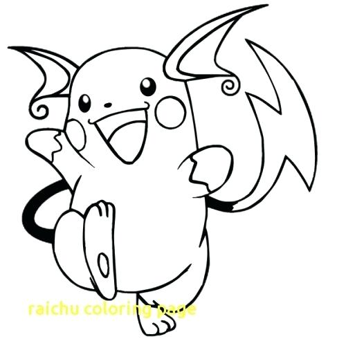 500x503 Raichu Coloring Page Coloring Page Images Coloring Pages Mega