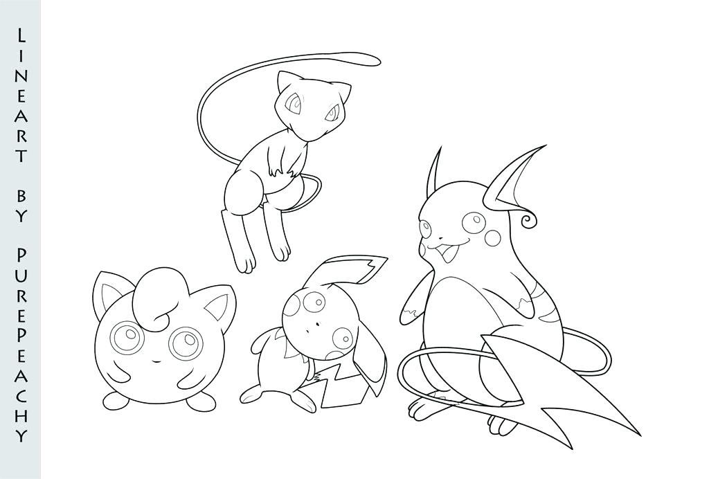 1024x692 Mew Coloring Pages Pichu Coloring Pages Mew Coloring Page