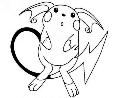 400x322 Pikachu And Raichu Coloring Pages Page Image Clipart Images