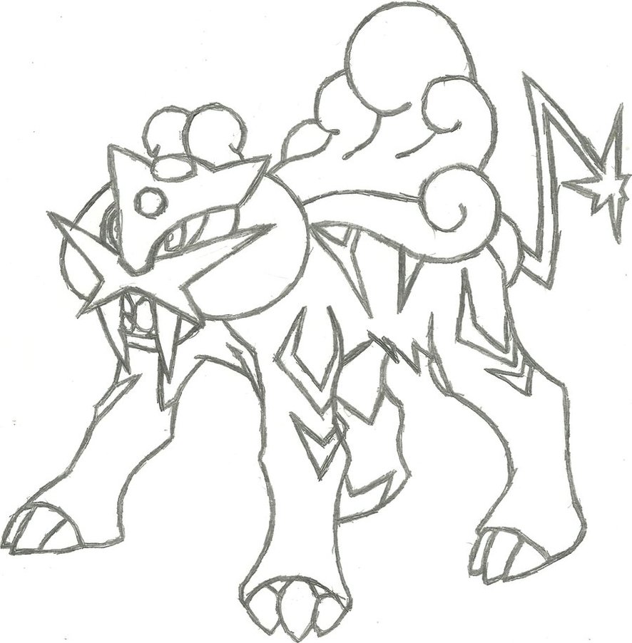 886x902 Pokemon Coloring Pages Raikou Best Ideas For Printable