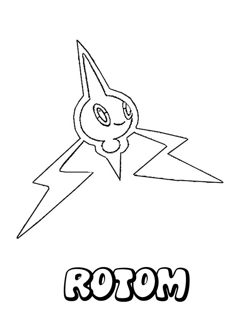 749x1060 Rotom Pokemon Coloring Page More Eletric Pokemon Coloring Sheets