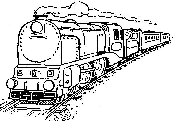 600x412 Train Coloring Pages At Free Coloring Pages Trains