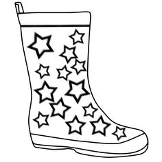 236x236 Rain Boots Coloring Page