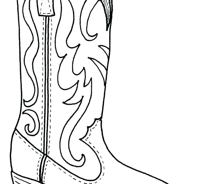 678x600 Boot Coloring Page Boots Colouring Pages Web Art Gallery