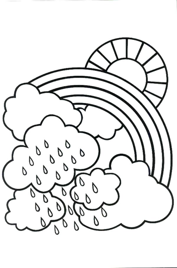 600x906 Rain Coloring Page