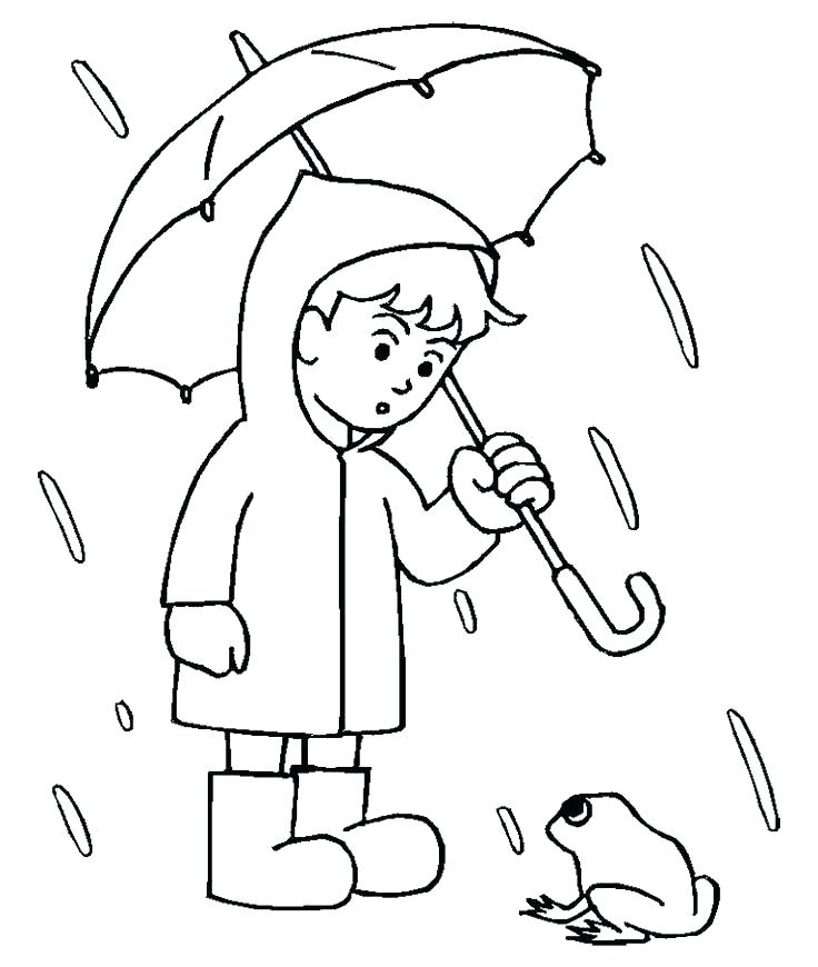 736x870 Rain Coloring Page Weather Coloring Sheets Printable Coloring Page