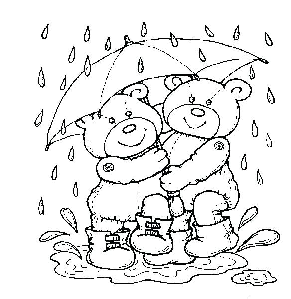 584x600 Raindrop Coloring Page Rain Drop Coloring Page Cloud Coloring Page