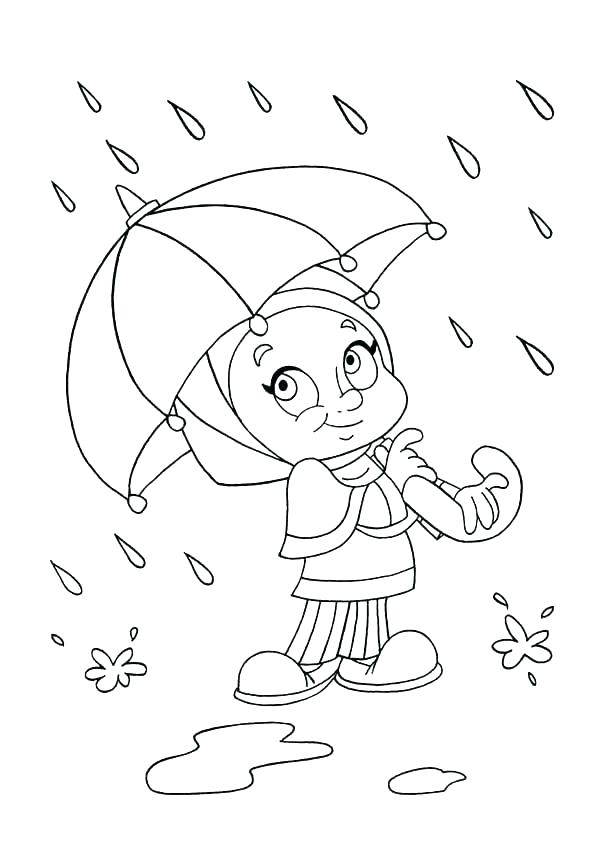 600x847 Raindrops Coloring Pages Umbrella Coloring Page Raindrop Coloring