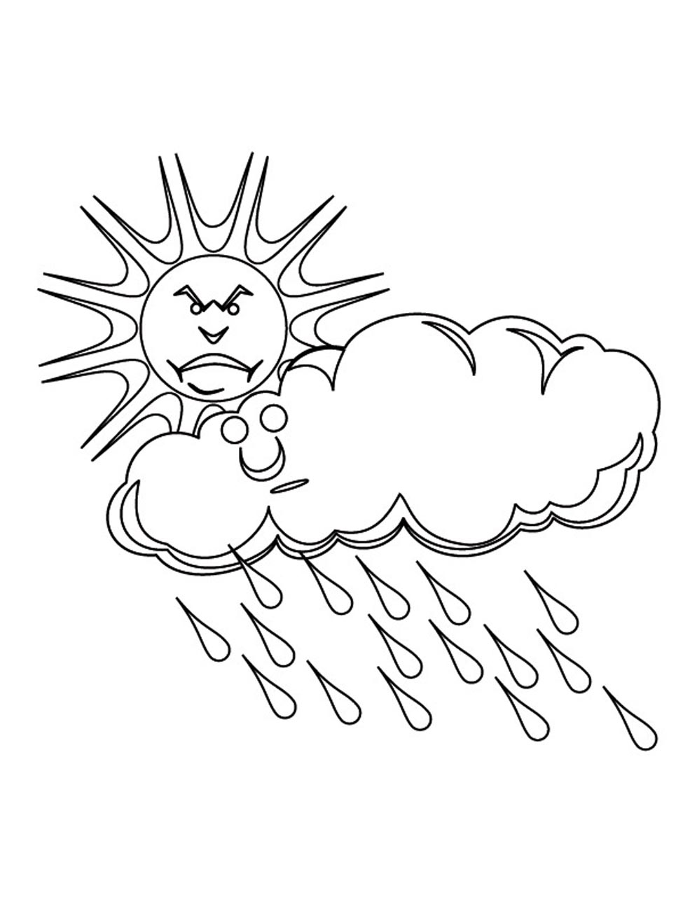 995x1288 Unique Rain Drop Coloring Page Best Ideas