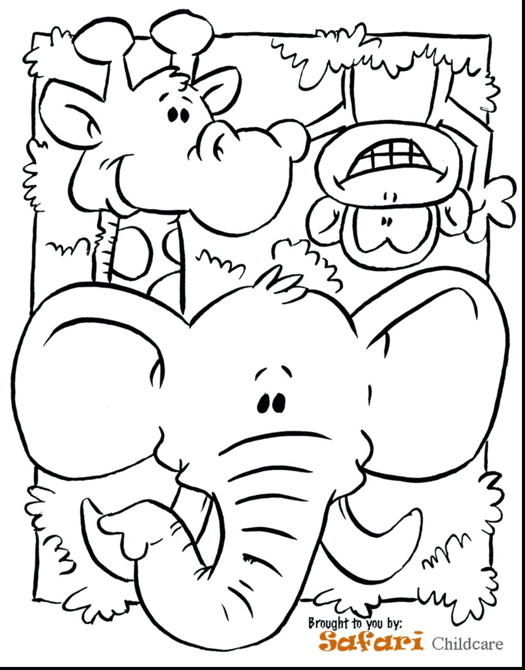 1024x1308 Coloring Pages Jungle Coloring Pages Remarkable Preschool