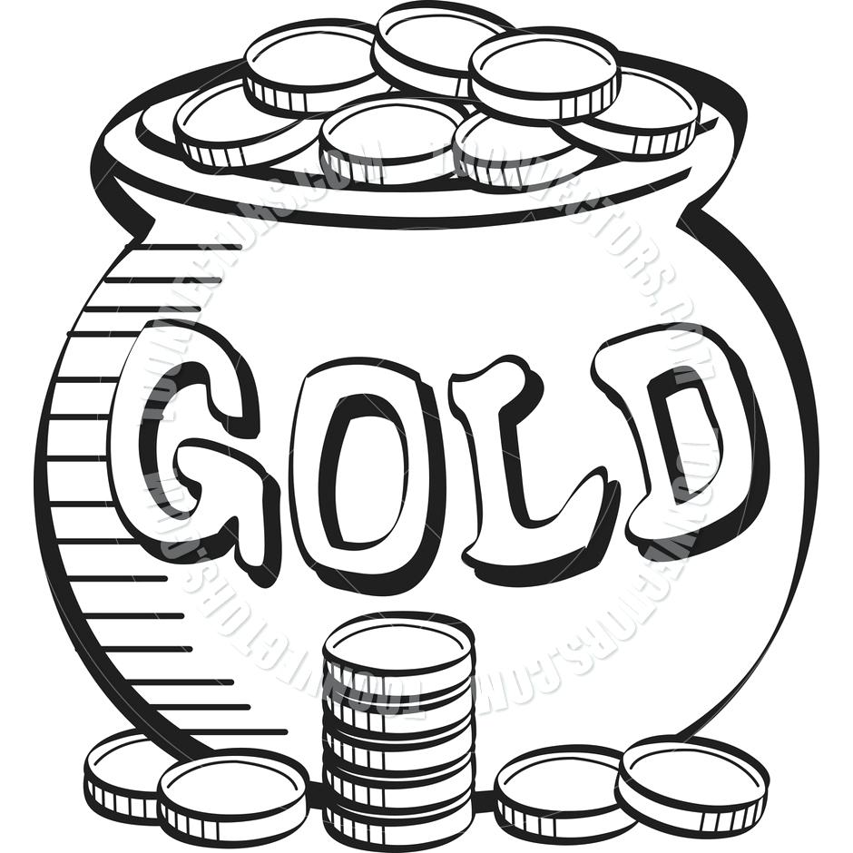 940x940 Coloring Pages Pot Of Gold Coloring Page Coin Free Sheets Pot