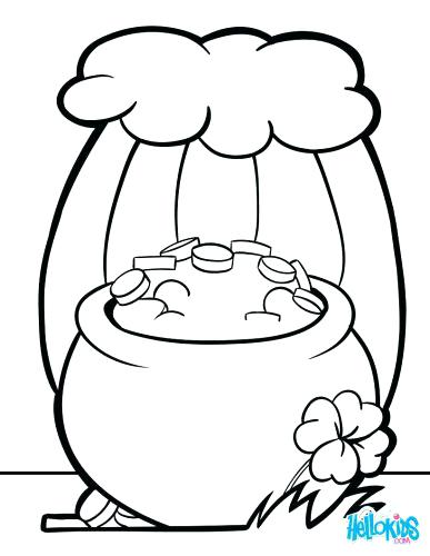 387x500 Pot Of Gold Coloring Sheets Icontent