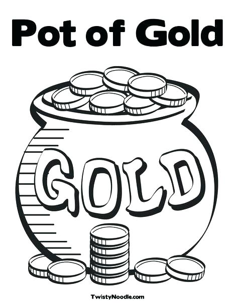 468x605 Free Printable Rainbow Pot Of Gold Leprechaun Coloring Pages Free