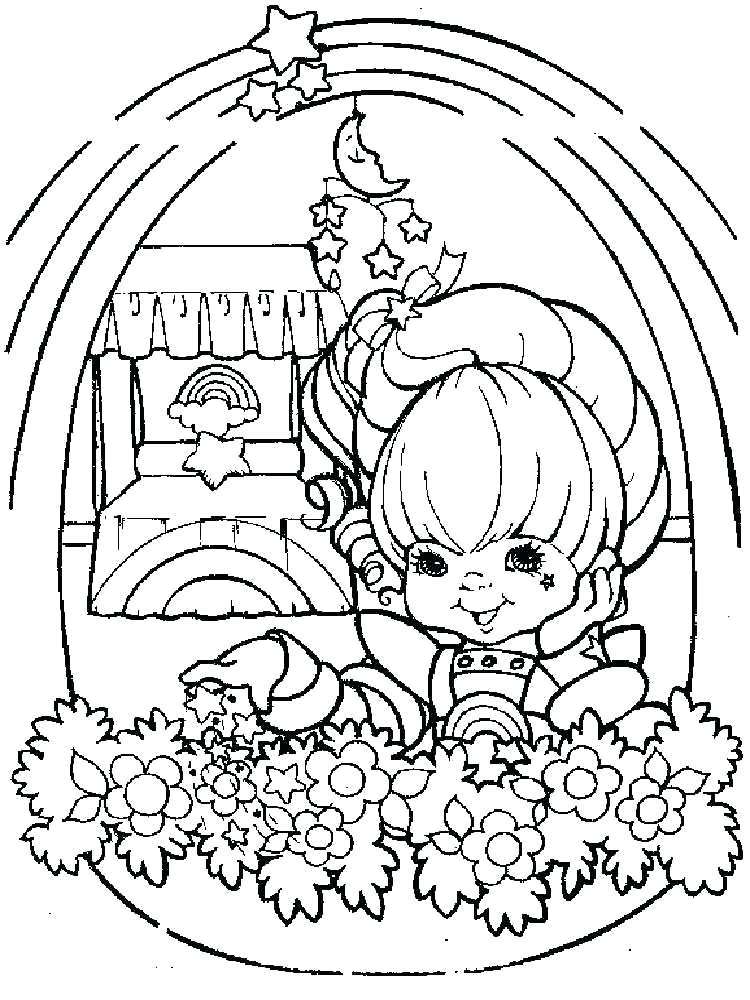 750x1000 Rainbow Brite Coloring Pages Free Printable