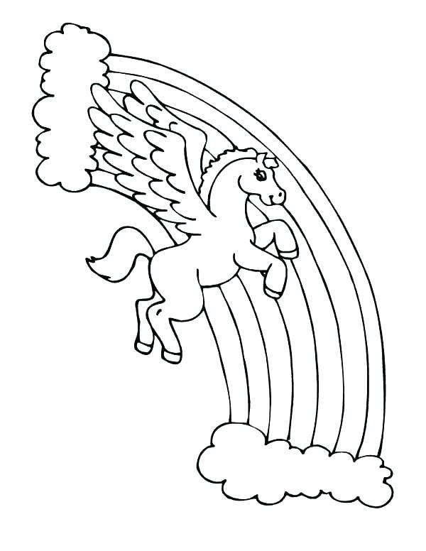 600x776 Rainbow Coloring Pages Free Printable Rainbow Coloring Pages Free