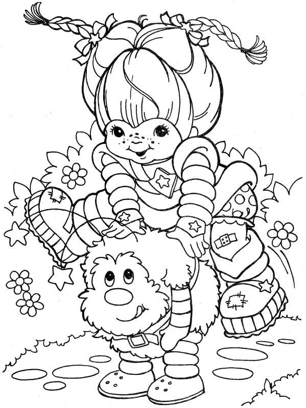 599x800 Rainbow Brite Coloring Pages Memories