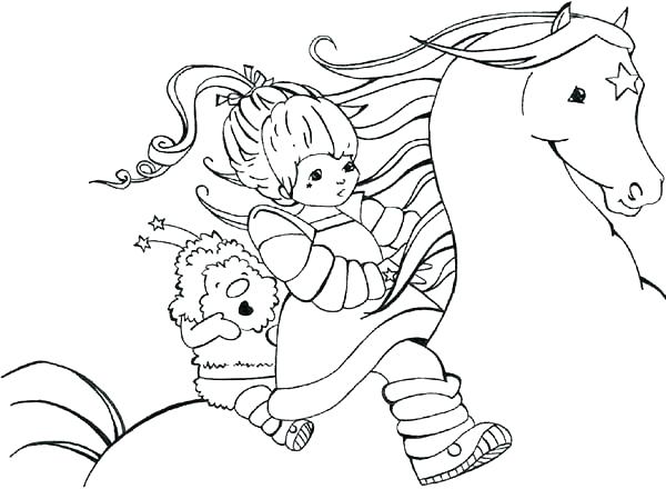 600x440 Rainbow Brite Coloring Pages Printable Coloring Rainbow Coloring