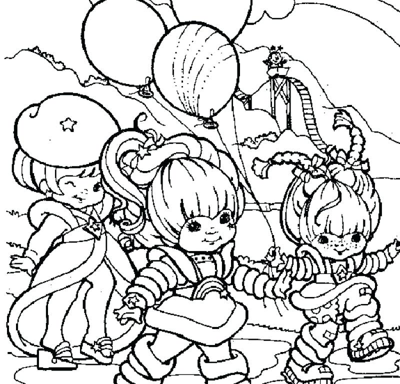 800x768 Rainbow Brite Coloring Pages Rainbow Playing With Both Friends