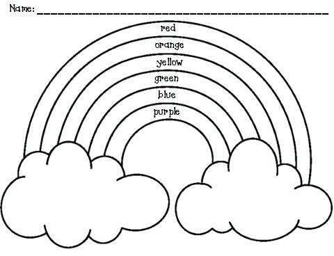 Rainbow Coloring Page Preschool at GetDrawings | Free download