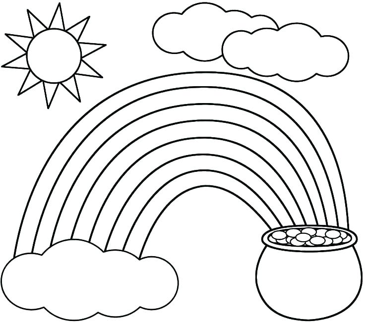736x652 Rainbow Coloring Pages Free Printable