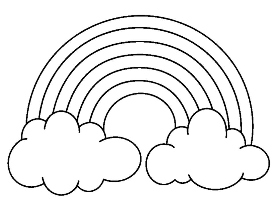 960x720 Rainbow Coloring Pages With Color Words