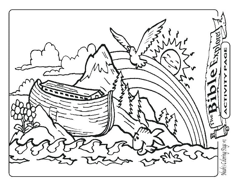 792x612 Rainbow Coloring Ark And Rainbow Coloring Page Together With Ark