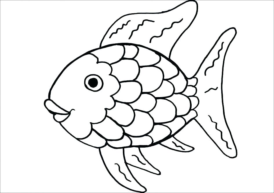 945x668 Rainbow Coloring Page Printable Fish Coloring Pages Rainbow