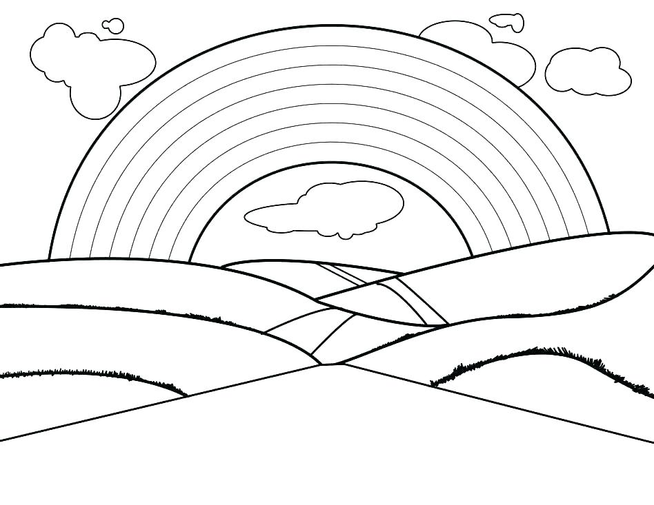 948x733 Rainbow Coloring Page Printable Rainbow Bright Coloring Pages