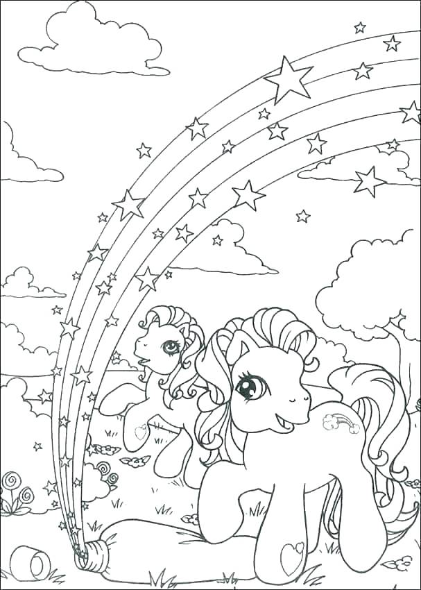 607x850 Free Rainbow Coloring Pages Coloring Page Of A Rainbow Coloring
