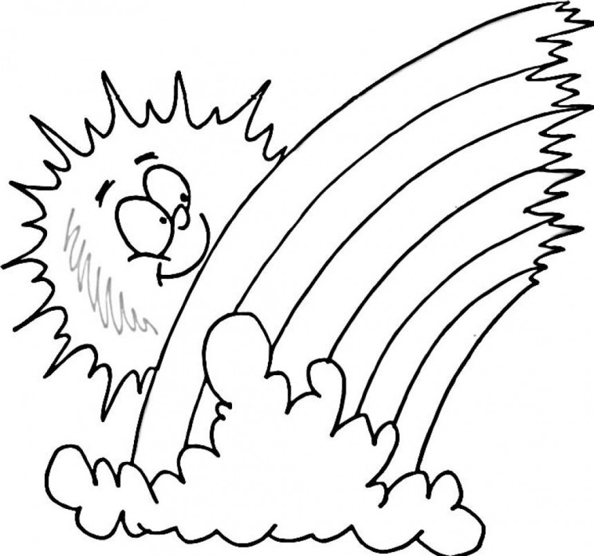 860x805 Rainbow Coloring Page Luxury Free Printable Rainbow Coloring Pages