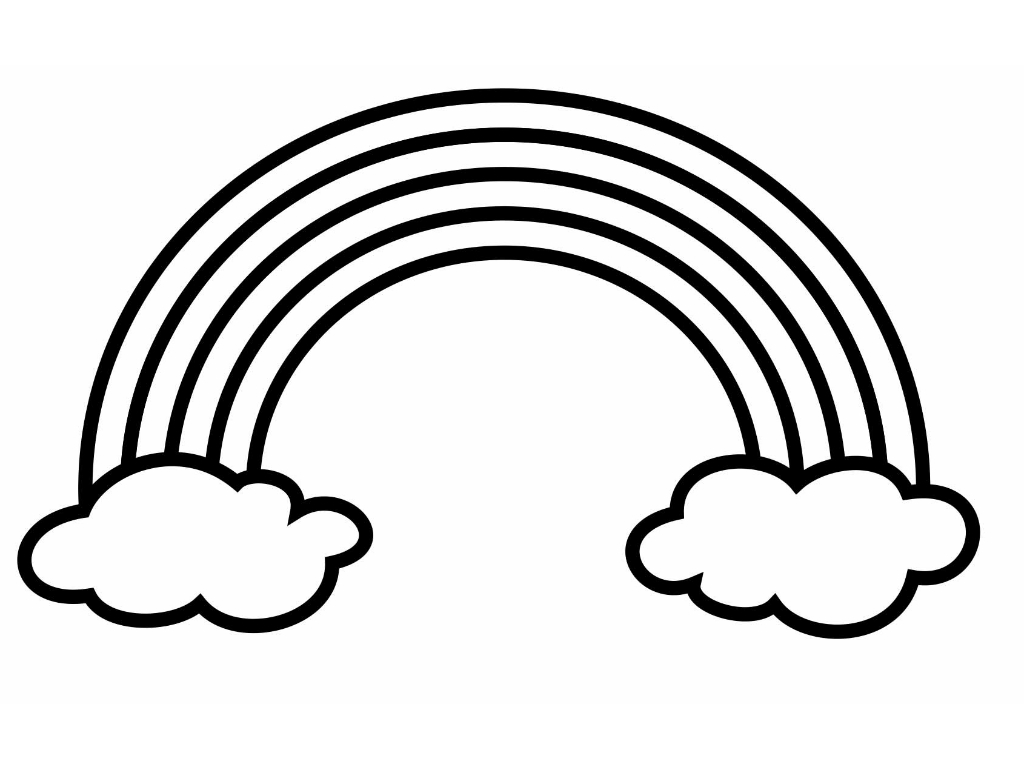 1024x768 Rainbow Coloring Pages