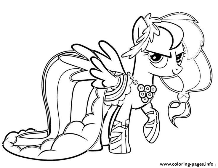 736x568 Print Rainbow Dash Coloring Pages Colour And Crafts