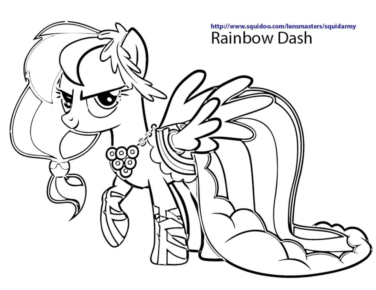 1299x1004 Rainbow Dash Coloring Page