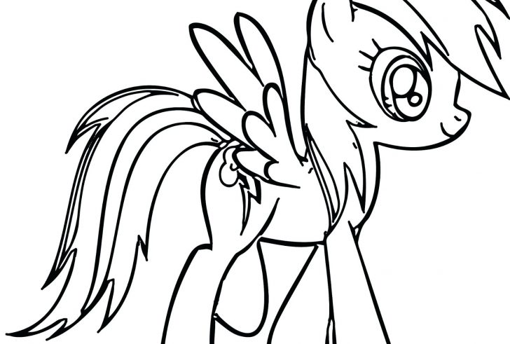 728x491 Rainbow Dash Coloring Page Pony Pages Luxury For Your Print