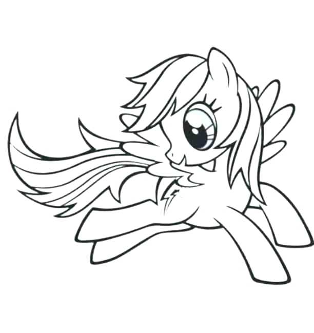 612x649 Rainbow Dash Coloring Pages Rainbow Dash Coloring Page Rainbow