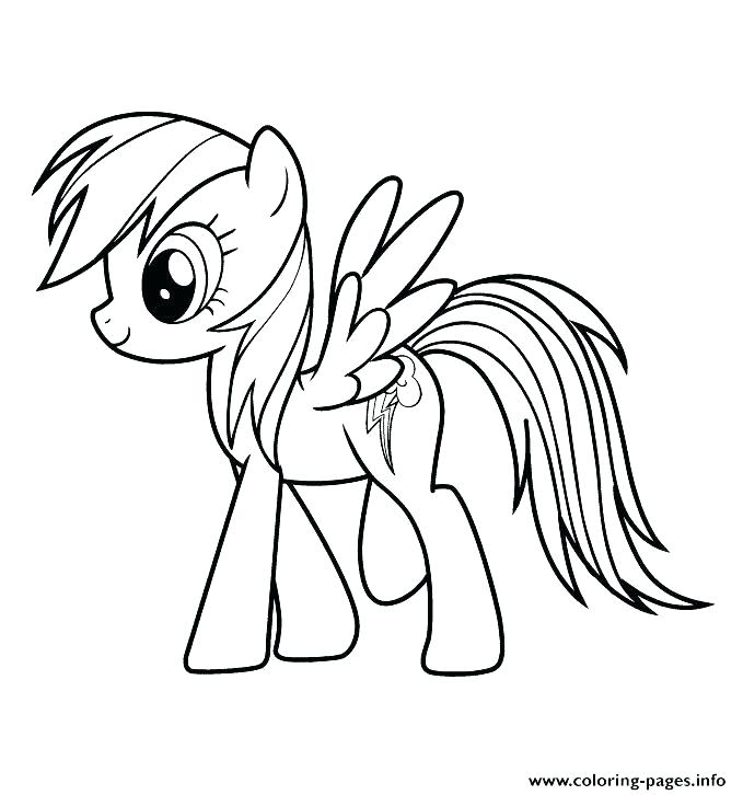 679x726 Rainbow Dash Coloring Page