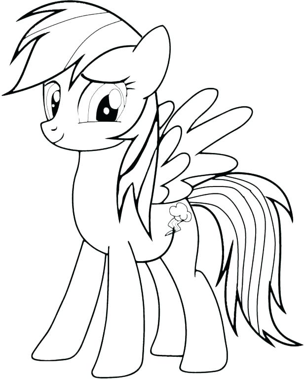 618x768 Rainbow Dash Color Page Rainbow Dash Printable Coloring Pages