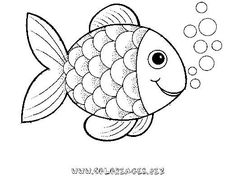 236x176 Printable Rainbow Fish Online Coloring Page For Preschoolers