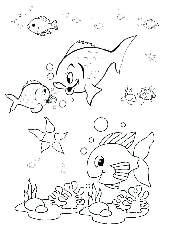 700x945 Coloring Page Fish Amazing Rainbow Fish Coloring Page And Rainbow