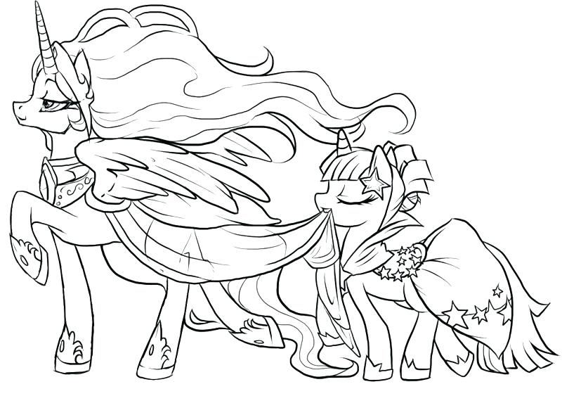 800x563 Pony Coloring Pages Princess My Little Pony Coloring Page My