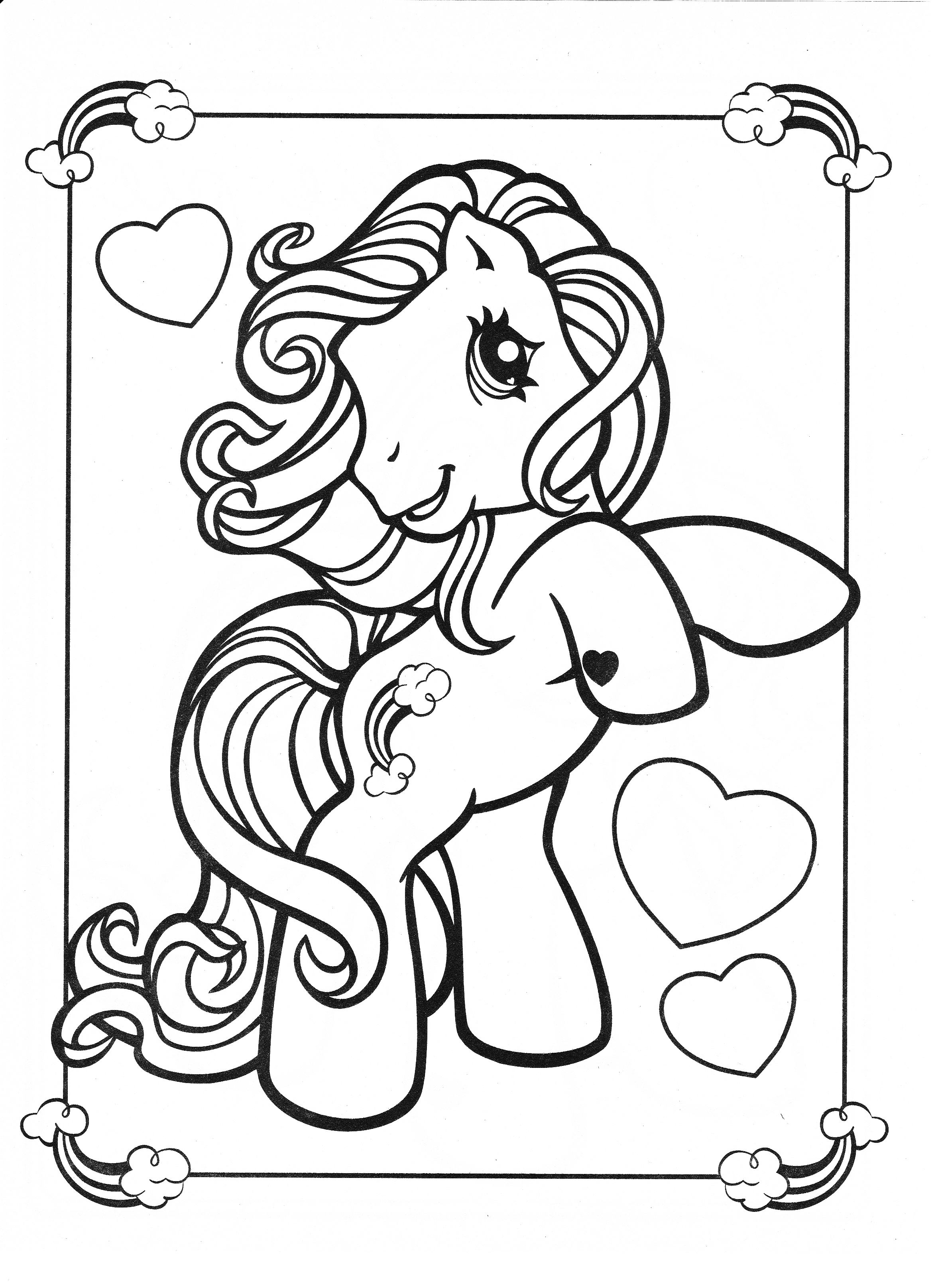 Rainbow Pony Coloring Pages at GetDrawings | Free download