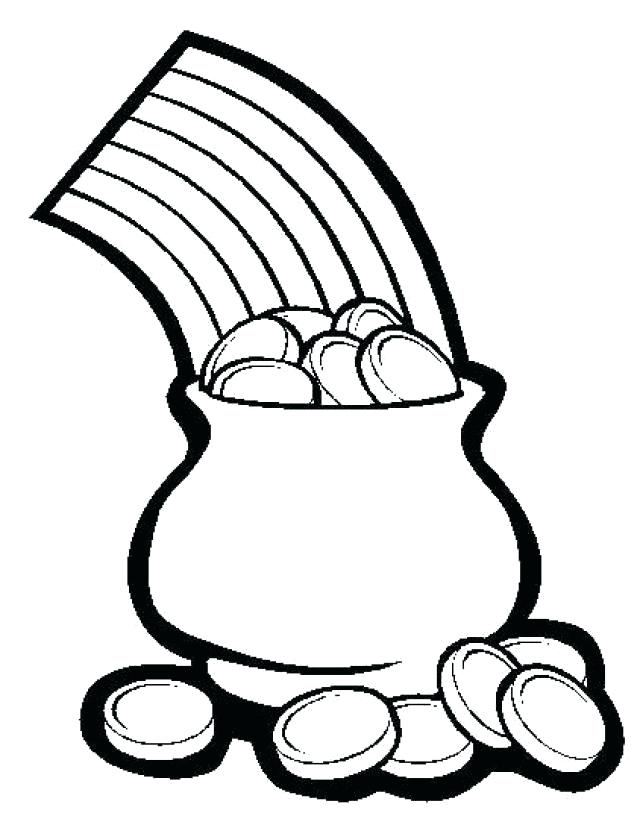 640x816 Pot Of Gold Coloring Page Gold Coloring Page Printable Pot Pot O