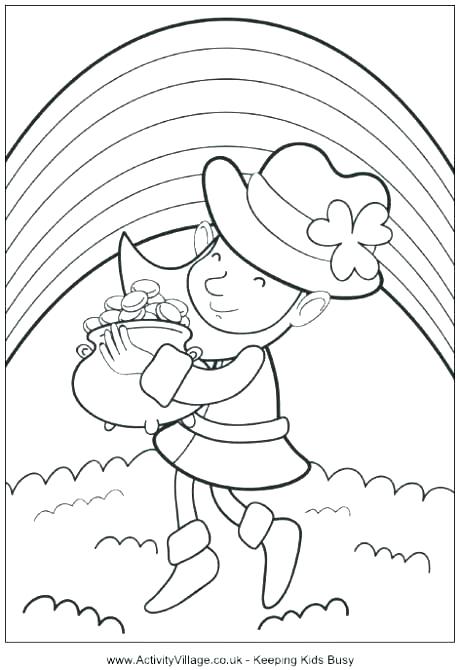 460x670 Pot Of Gold Coloring Pages St Day Pot Of Gold Coloring Page