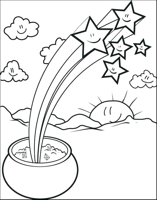 550x700 Pot Of Gold Coloring Small Pot Of Gold Coloring Page
