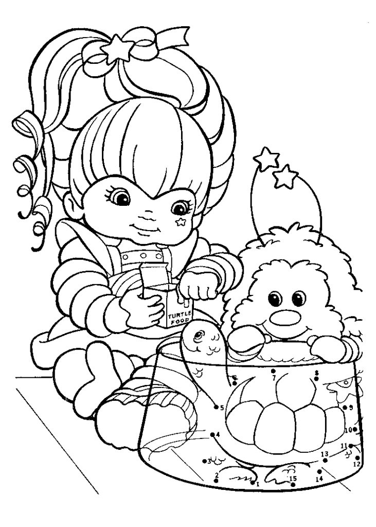 731x1024 Rainbow Brite Coloring Pages Kid Memories Get Bubbles
