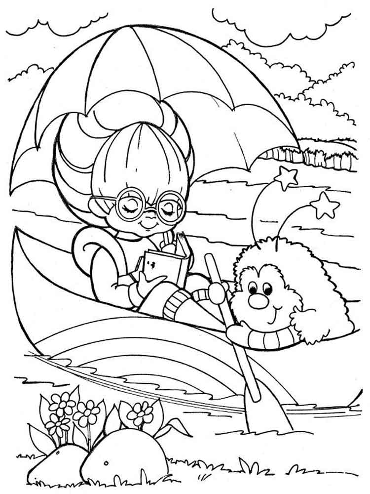 750x1000 Rainbow Brite Coloring Pages Free Printable Rainbow Brite