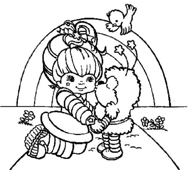 600x545 Twink Kiss Rainbow Brite Coloring Page Color Luna