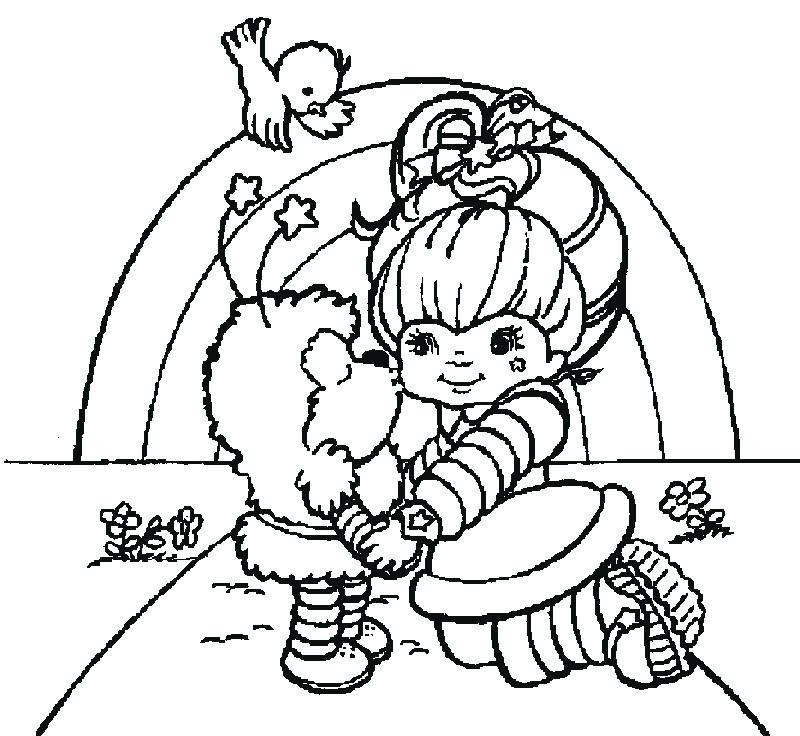 800x736 Rainbow Bright Coloring Pages Many Interesting Colors In Rainbow