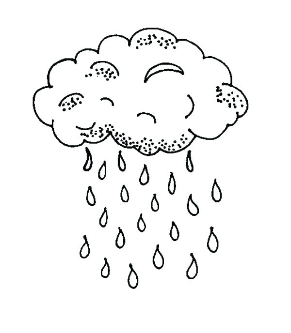 600x688 Raindrop Coloring Page Cloud Coloring Pages Rain Drop Coloring