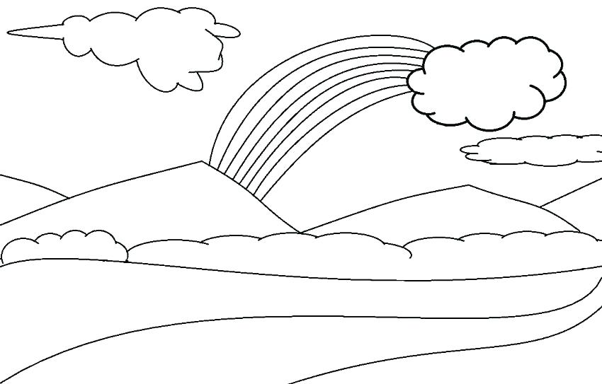850x543 Raindrops Coloring Pages Clouds Coloring Page Printable Cloud